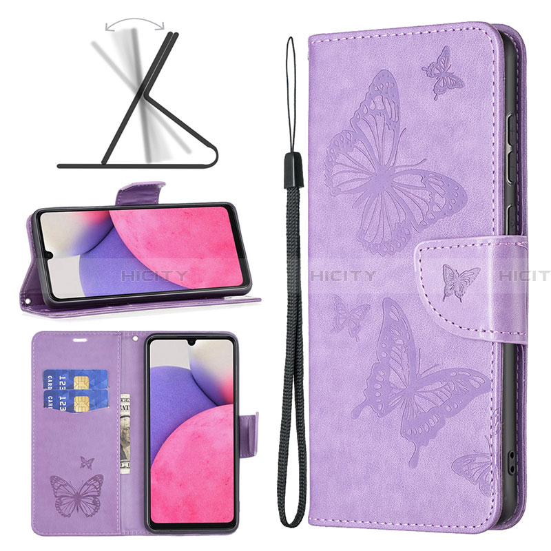 Coque Portefeuille Papillon Livre Cuir Etui Clapet B01F pour Samsung Galaxy A33 5G Plus