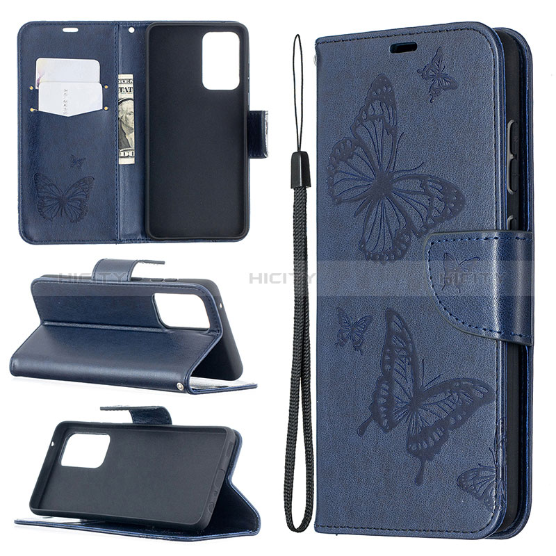 Coque Portefeuille Papillon Livre Cuir Etui Clapet B01F pour Samsung Galaxy A52s 5G Plus