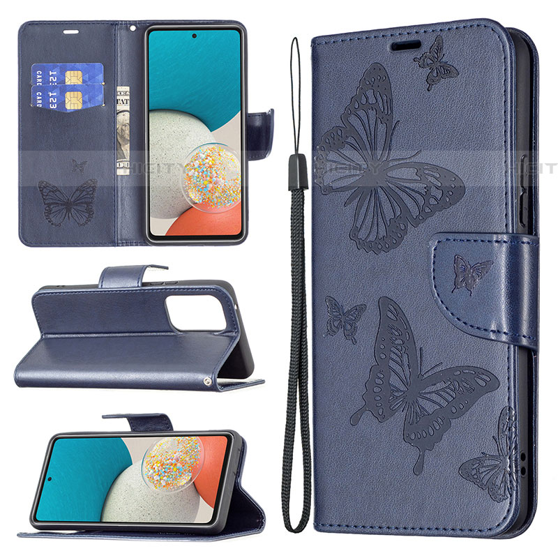 Coque Portefeuille Papillon Livre Cuir Etui Clapet B01F pour Samsung Galaxy A53 5G Plus