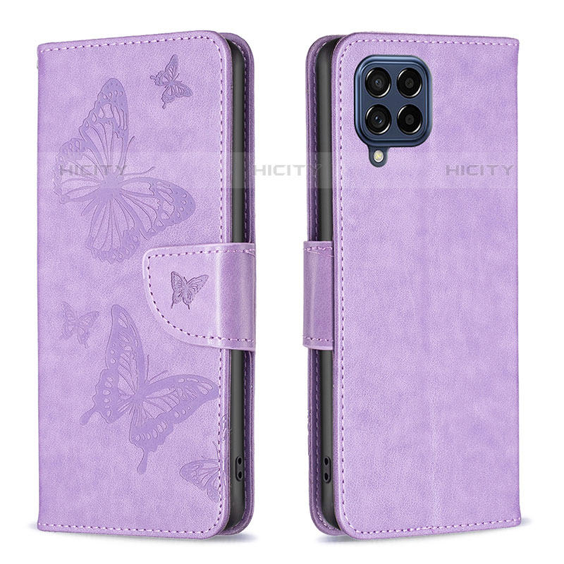 Coque Portefeuille Papillon Livre Cuir Etui Clapet B01F pour Samsung Galaxy M53 5G Plus