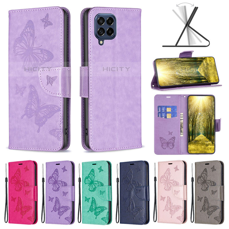 Coque Portefeuille Papillon Livre Cuir Etui Clapet B01F pour Samsung Galaxy M53 5G Plus