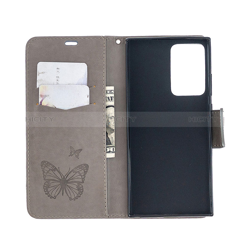 Coque Portefeuille Papillon Livre Cuir Etui Clapet B01F pour Samsung Galaxy Note 20 Ultra 5G Plus