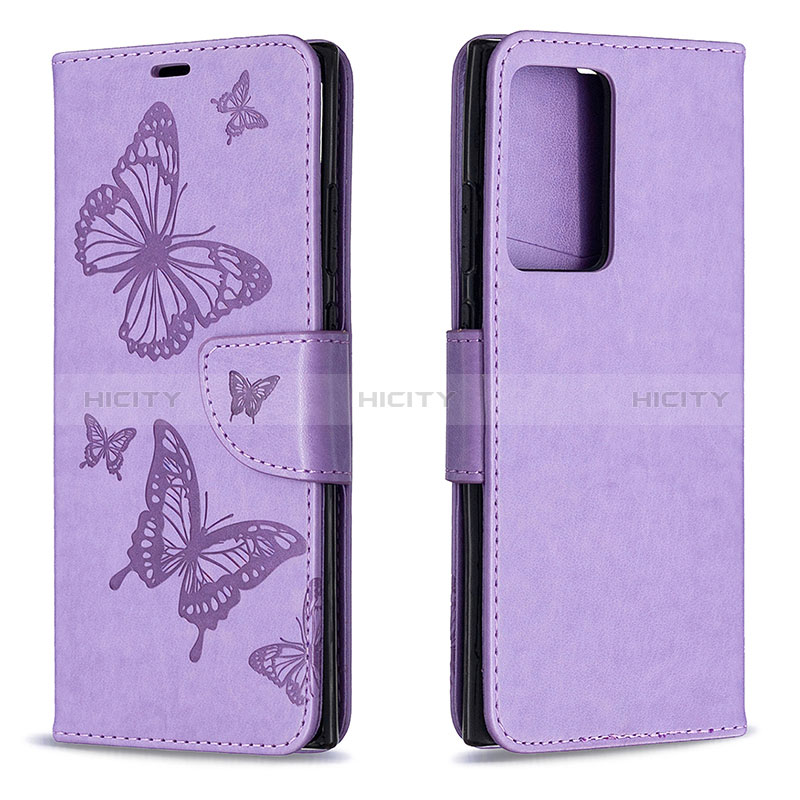 Coque Portefeuille Papillon Livre Cuir Etui Clapet B01F pour Samsung Galaxy Note 20 Ultra 5G Plus