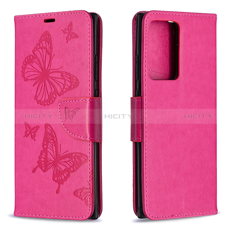 Coque Portefeuille Papillon Livre Cuir Etui Clapet B01F pour Samsung Galaxy Note 20 Ultra 5G Plus