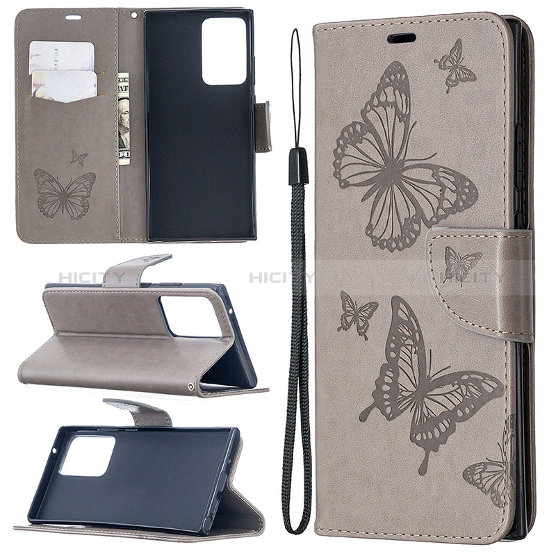 Coque Portefeuille Papillon Livre Cuir Etui Clapet B01F pour Samsung Galaxy Note 20 Ultra 5G Plus