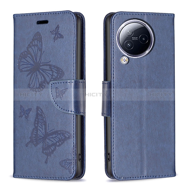 Coque Portefeuille Papillon Livre Cuir Etui Clapet B01F pour Xiaomi Civi 3 5G Bleu Plus