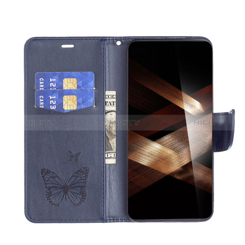 Coque Portefeuille Papillon Livre Cuir Etui Clapet B01F pour Xiaomi Poco C65 Plus