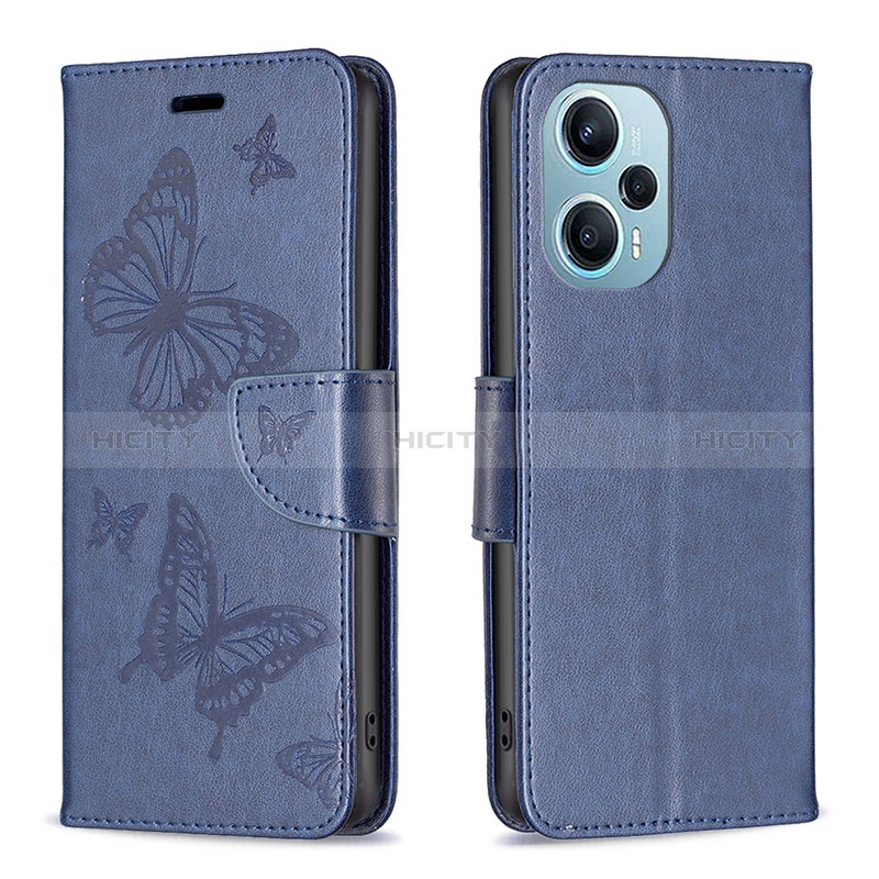 Coque Portefeuille Papillon Livre Cuir Etui Clapet B01F pour Xiaomi Poco F5 5G Plus