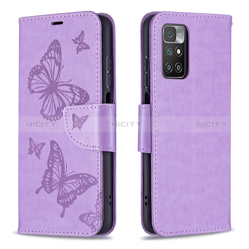 Coque Portefeuille Papillon Livre Cuir Etui Clapet B01F pour Xiaomi Redmi 10 (2022) Plus