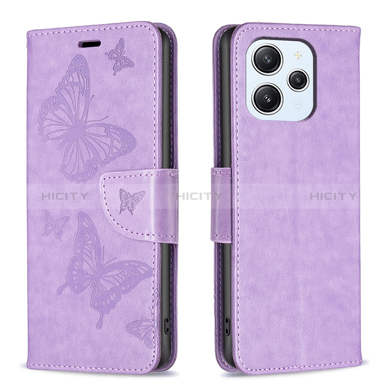 Coque Portefeuille Papillon Livre Cuir Etui Clapet B01F pour Xiaomi Redmi 12 4G Plus