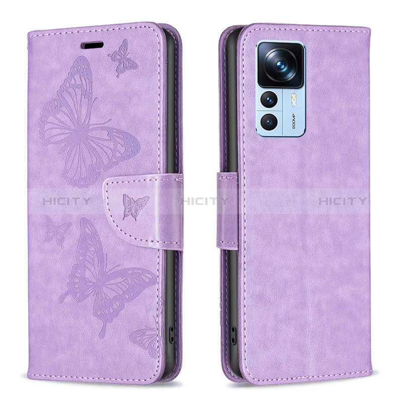 Coque Portefeuille Papillon Livre Cuir Etui Clapet B01F pour Xiaomi Redmi K50 Ultra 5G Plus