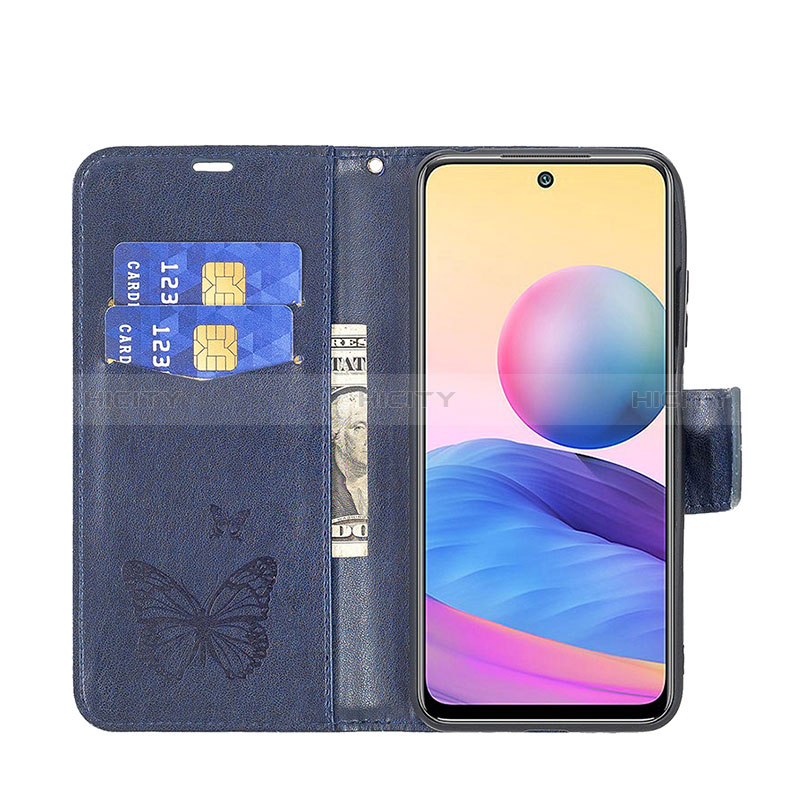 Coque Portefeuille Papillon Livre Cuir Etui Clapet B01F pour Xiaomi Redmi Note 10 5G Plus