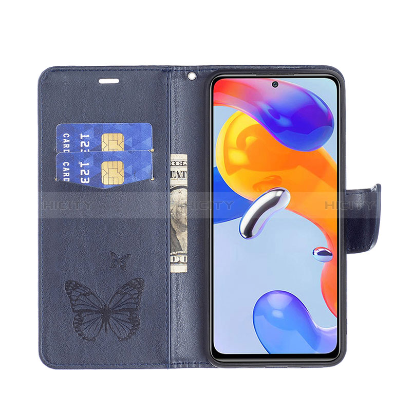 Coque Portefeuille Papillon Livre Cuir Etui Clapet B01F pour Xiaomi Redmi Note 11 Pro 4G Plus