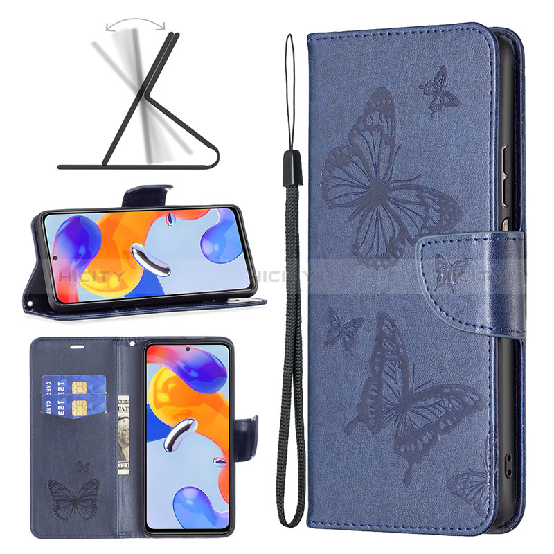 Coque Portefeuille Papillon Livre Cuir Etui Clapet B01F pour Xiaomi Redmi Note 11 Pro 5G Plus