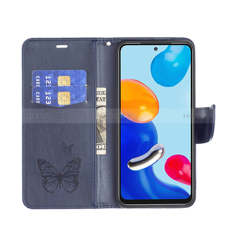 Coque Portefeuille Papillon Livre Cuir Etui Clapet B01F pour Xiaomi Redmi Note 11S 4G Plus