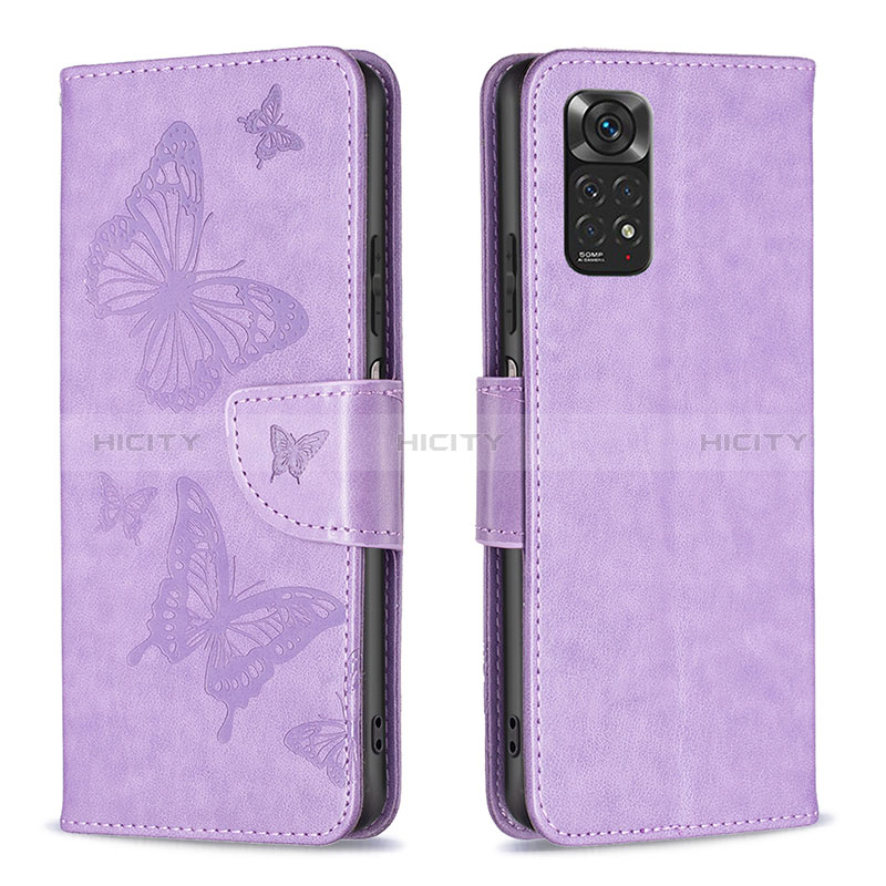 Coque Portefeuille Papillon Livre Cuir Etui Clapet B01F pour Xiaomi Redmi Note 11S 4G Plus