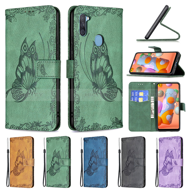 Coque Portefeuille Papillon Livre Cuir Etui Clapet B02F pour Samsung Galaxy A11 Plus