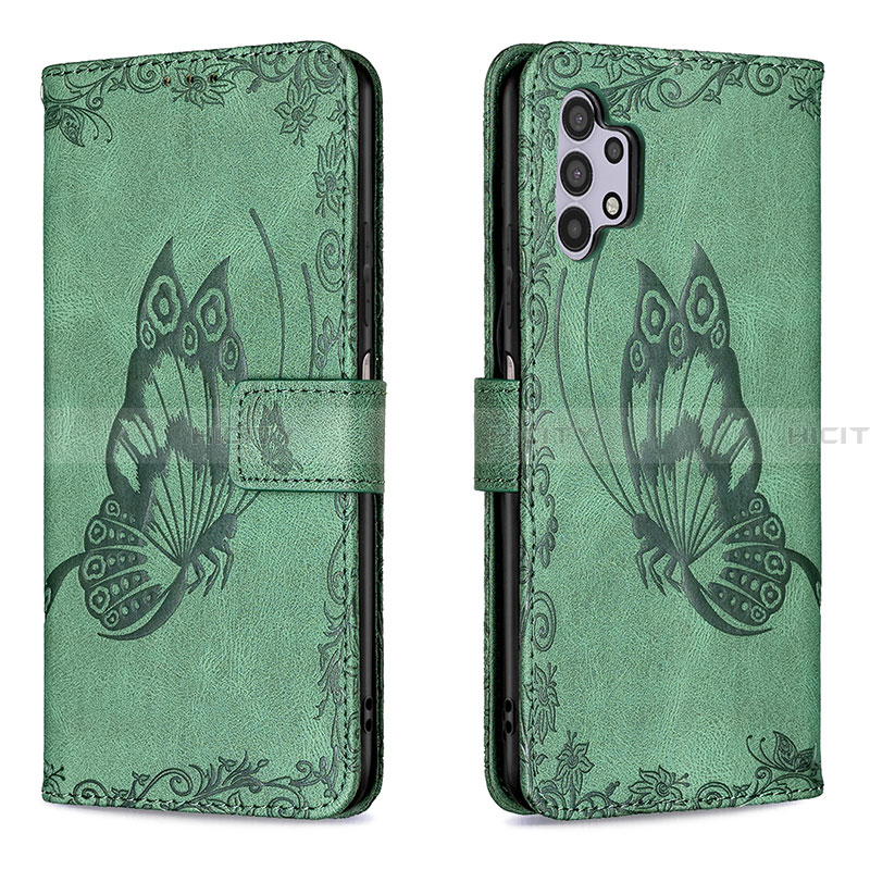 Coque Portefeuille Papillon Livre Cuir Etui Clapet B02F pour Samsung Galaxy A32 4G Plus