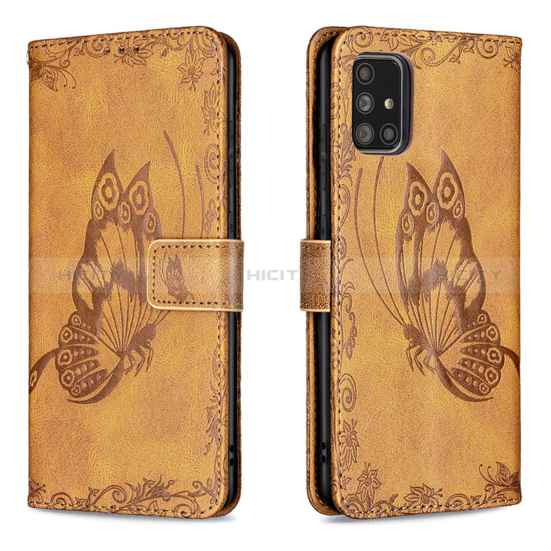 Coque Portefeuille Papillon Livre Cuir Etui Clapet B02F pour Samsung Galaxy A71 4G A715 Plus