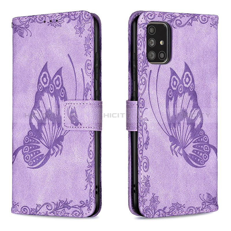 Coque Portefeuille Papillon Livre Cuir Etui Clapet B02F pour Samsung Galaxy A71 4G A715 Plus