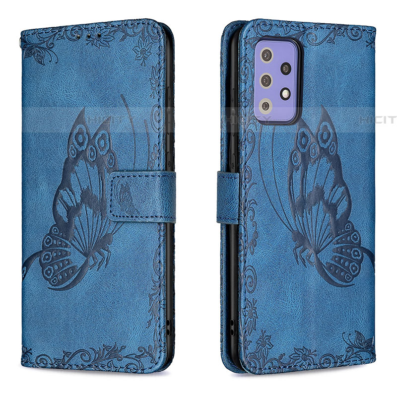 Coque Portefeuille Papillon Livre Cuir Etui Clapet B02F pour Samsung Galaxy A72 4G Plus