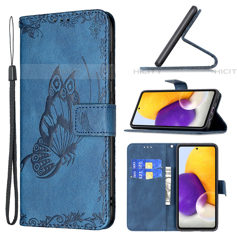 Coque Portefeuille Papillon Livre Cuir Etui Clapet B02F pour Samsung Galaxy A72 5G Plus