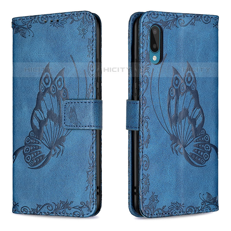 Coque Portefeuille Papillon Livre Cuir Etui Clapet B02F pour Samsung Galaxy M02 Plus