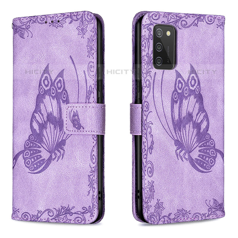 Coque Portefeuille Papillon Livre Cuir Etui Clapet B02F pour Samsung Galaxy M02s Plus