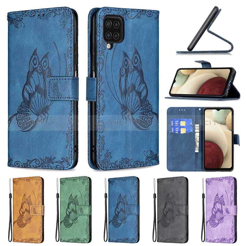 Coque Portefeuille Papillon Livre Cuir Etui Clapet B02F pour Samsung Galaxy M12 Plus