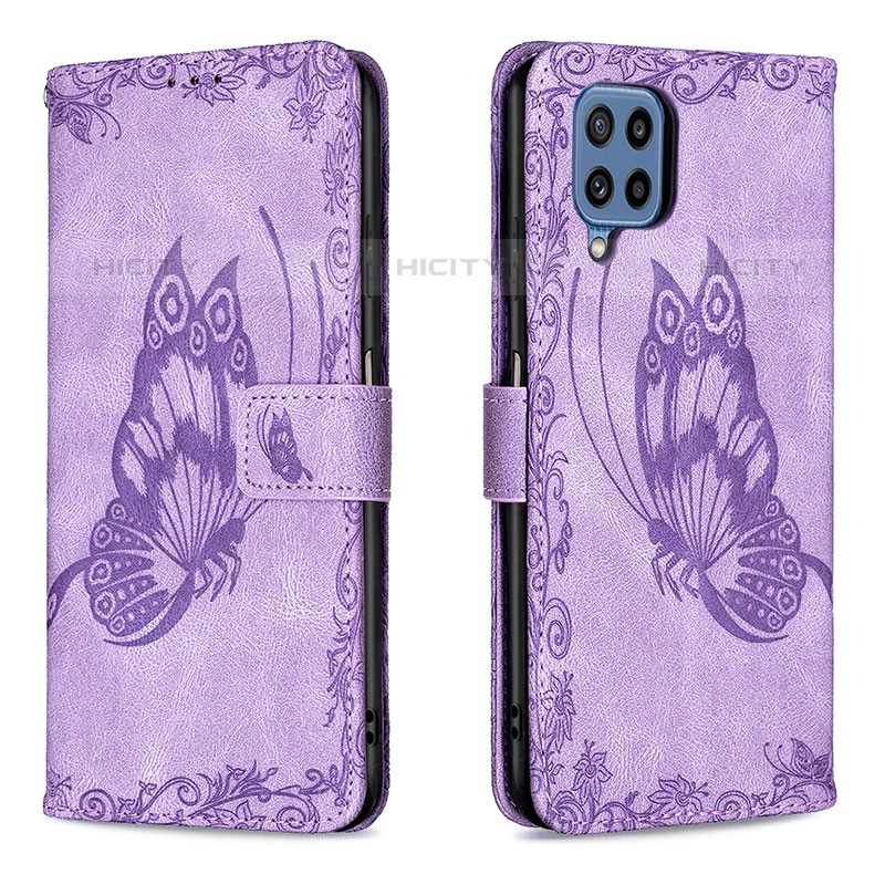 Coque Portefeuille Papillon Livre Cuir Etui Clapet B02F pour Samsung Galaxy M32 4G Plus