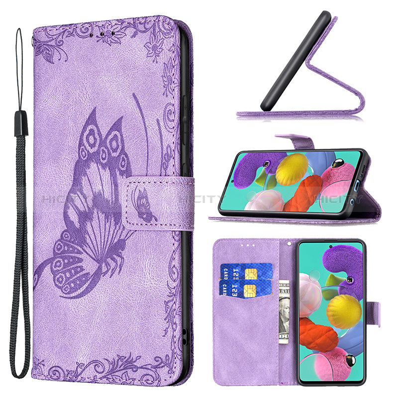 Coque Portefeuille Papillon Livre Cuir Etui Clapet B02F pour Samsung Galaxy M40S Plus