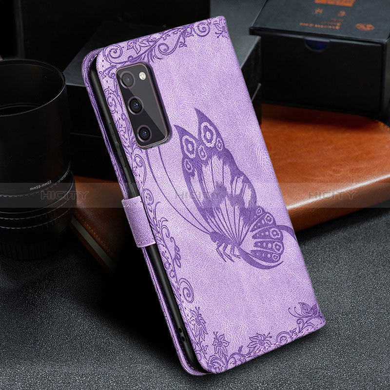 Coque Portefeuille Papillon Livre Cuir Etui Clapet B02F pour Samsung Galaxy S20 FE 5G Plus