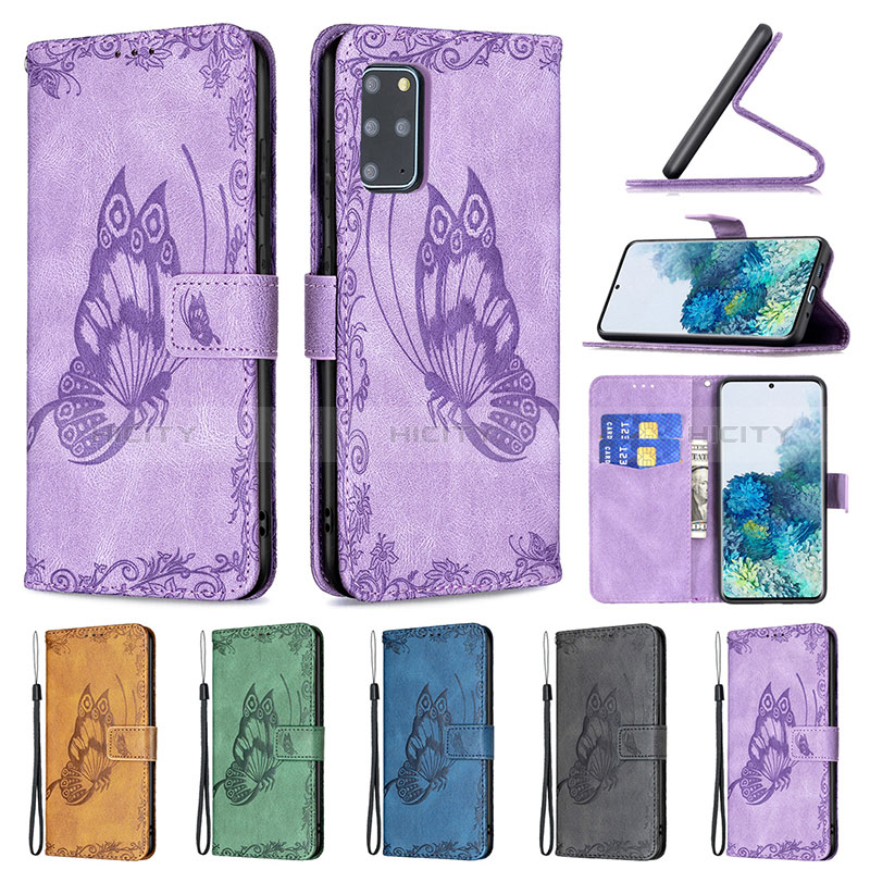 Coque Portefeuille Papillon Livre Cuir Etui Clapet B02F pour Samsung Galaxy S20 Plus 5G Plus