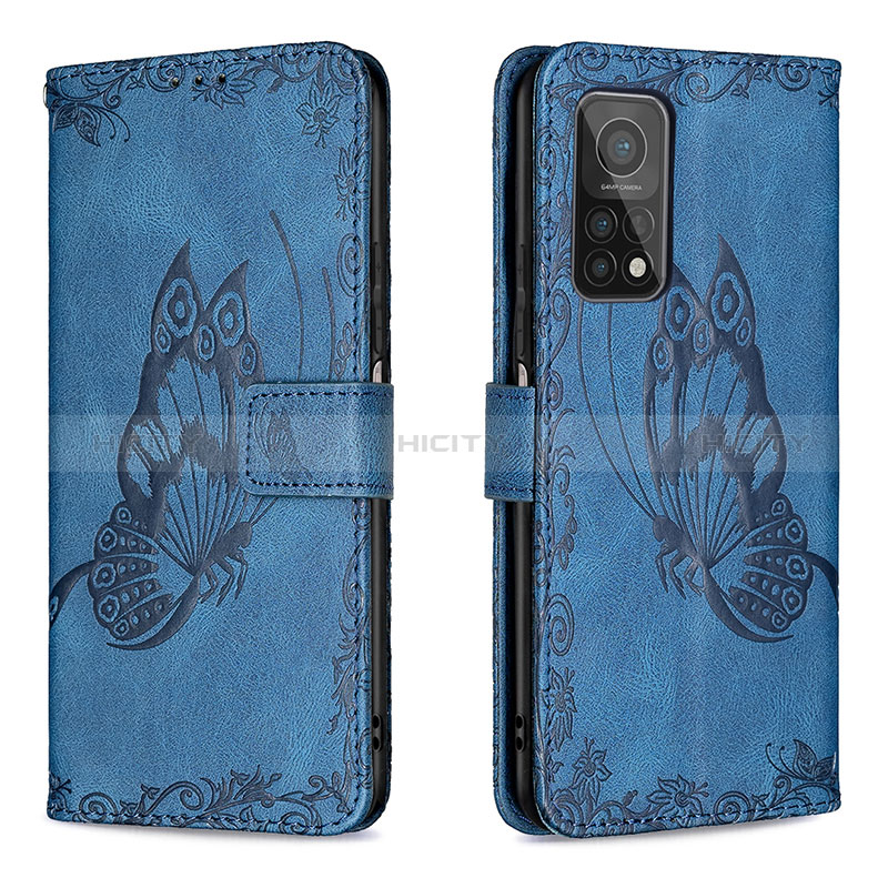 Coque Portefeuille Papillon Livre Cuir Etui Clapet B02F pour Xiaomi Mi 10T 5G Plus