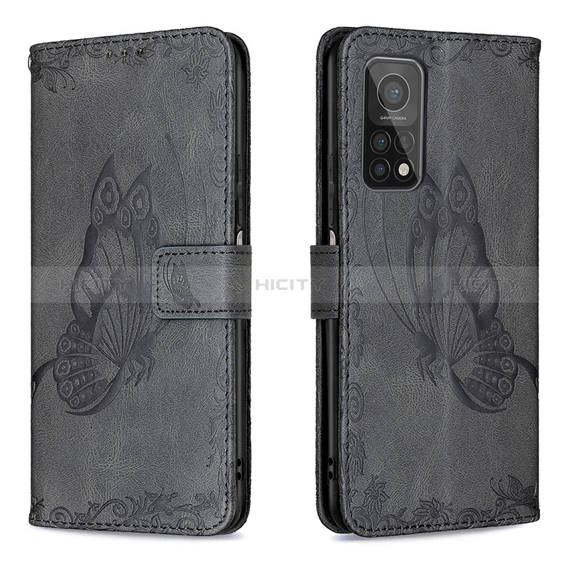 Coque Portefeuille Papillon Livre Cuir Etui Clapet B02F pour Xiaomi Mi 10T 5G Plus