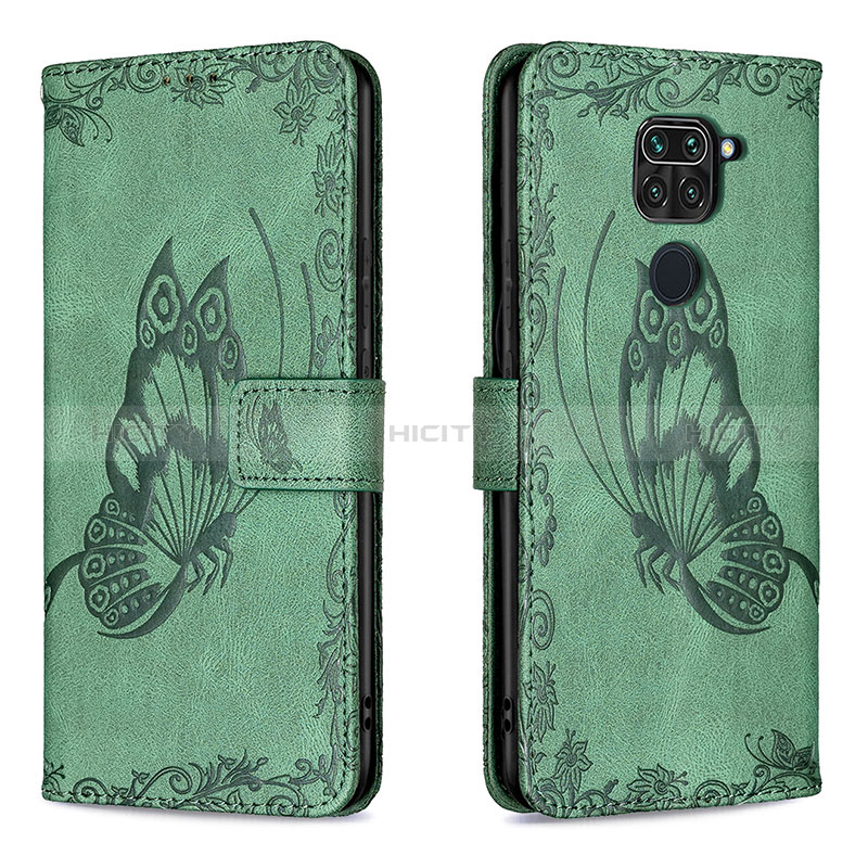 Coque Portefeuille Papillon Livre Cuir Etui Clapet B02F pour Xiaomi Redmi 10X 4G Plus