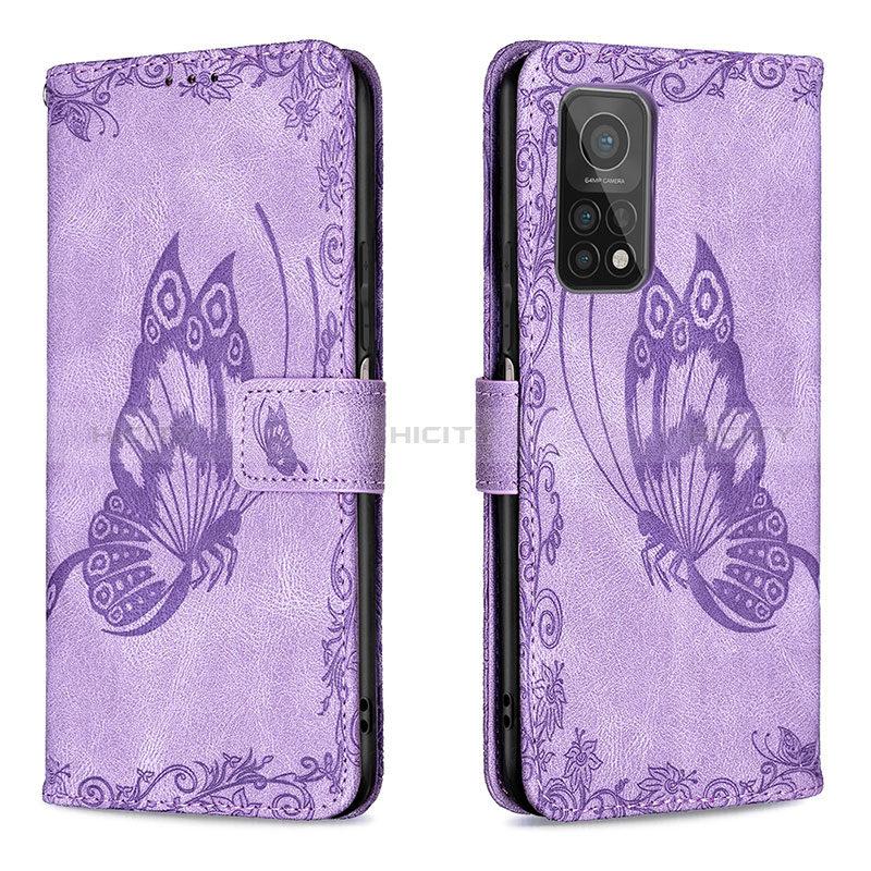 Coque Portefeuille Papillon Livre Cuir Etui Clapet B02F pour Xiaomi Redmi K30S 5G Plus