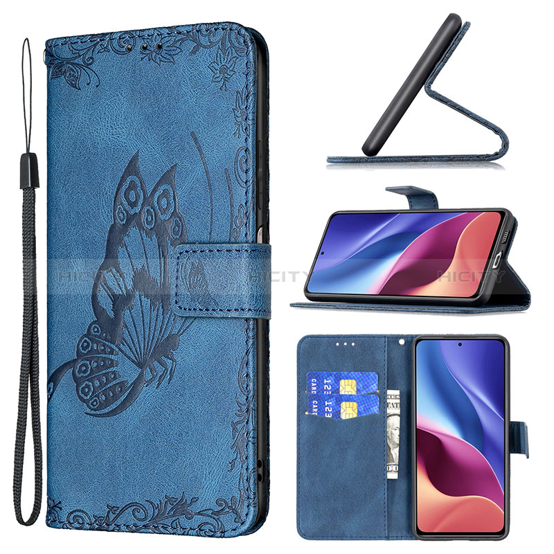 Coque Portefeuille Papillon Livre Cuir Etui Clapet B02F pour Xiaomi Redmi K40 Pro+ Plus 5G Plus