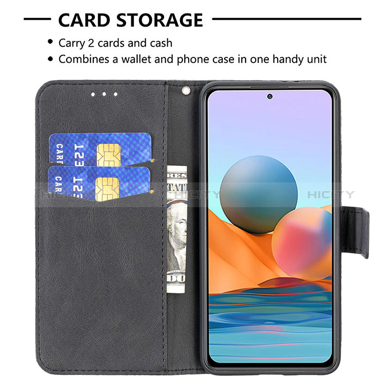 Coque Portefeuille Papillon Livre Cuir Etui Clapet B02F pour Xiaomi Redmi Note 10 Pro 4G Plus