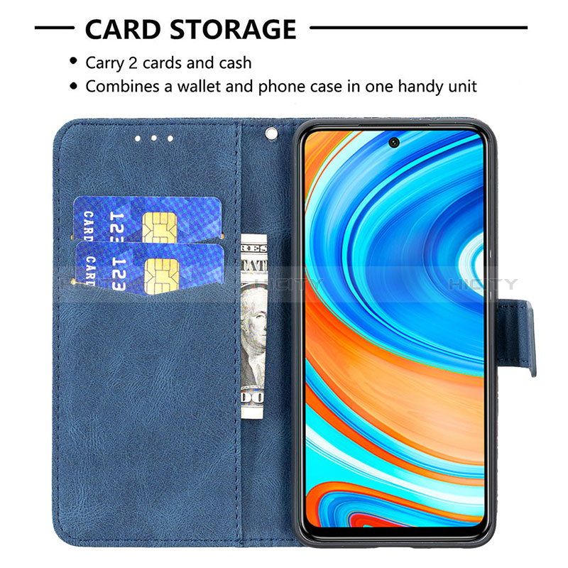 Coque Portefeuille Papillon Livre Cuir Etui Clapet B02F pour Xiaomi Redmi Note 9 Pro Max Plus