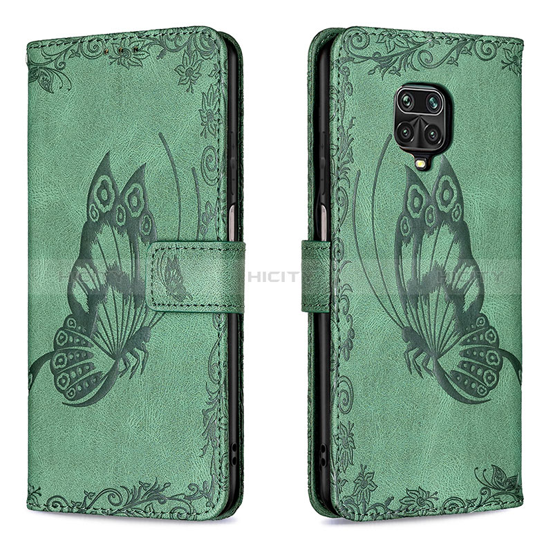 Coque Portefeuille Papillon Livre Cuir Etui Clapet B02F pour Xiaomi Redmi Note 9 Pro Max Plus