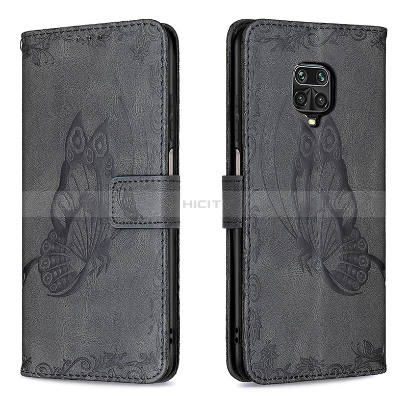 Coque Portefeuille Papillon Livre Cuir Etui Clapet B02F pour Xiaomi Redmi Note 9 Pro Max Plus