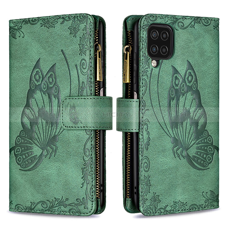 Coque Portefeuille Papillon Livre Cuir Etui Clapet B03F pour Samsung Galaxy A12 Nacho Plus