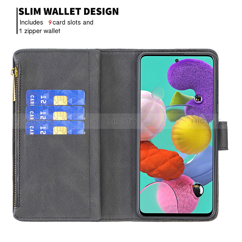 Coque Portefeuille Papillon Livre Cuir Etui Clapet B03F pour Samsung Galaxy A51 5G Plus