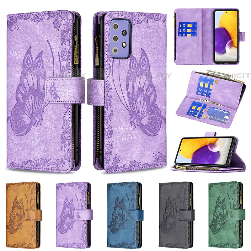 Coque Portefeuille Papillon Livre Cuir Etui Clapet B03F pour Samsung Galaxy A72 5G Plus