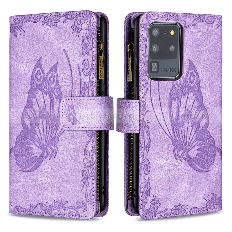 Coque Portefeuille Papillon Livre Cuir Etui Clapet B03F pour Samsung Galaxy S20 Ultra 5G Plus