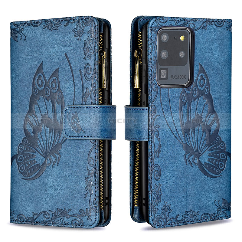 Coque Portefeuille Papillon Livre Cuir Etui Clapet B03F pour Samsung Galaxy S20 Ultra 5G Plus