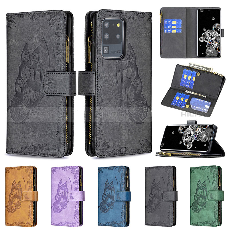 Coque Portefeuille Papillon Livre Cuir Etui Clapet B03F pour Samsung Galaxy S20 Ultra 5G Plus