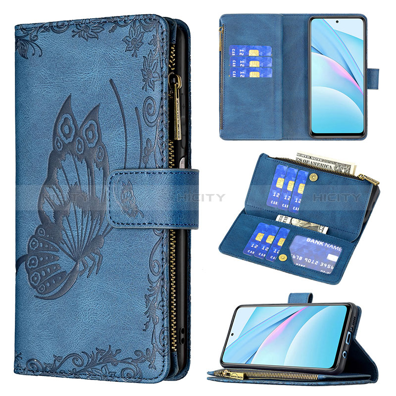 Coque Portefeuille Papillon Livre Cuir Etui Clapet B03F pour Xiaomi Mi 10i 5G Plus