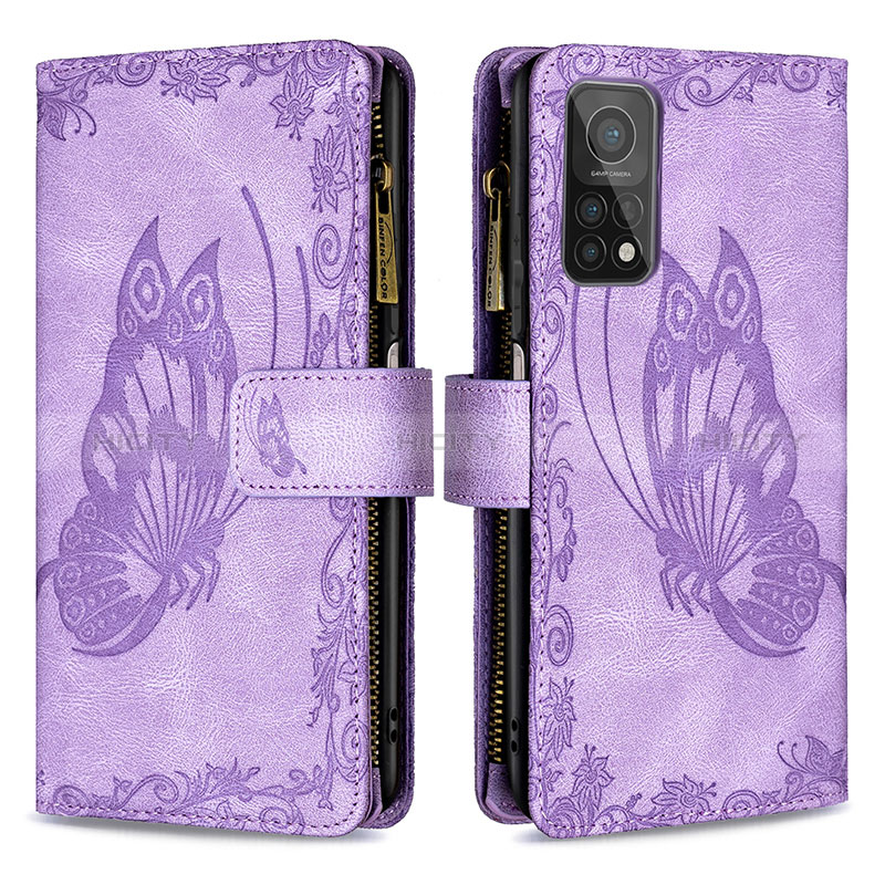 Coque Portefeuille Papillon Livre Cuir Etui Clapet B03F pour Xiaomi Mi 10T Pro 5G Plus